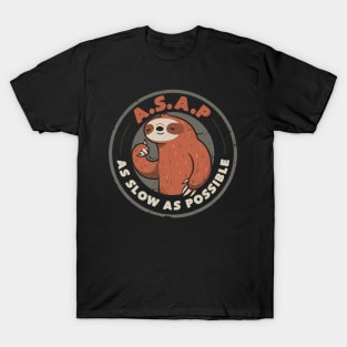 As Slow As Possible - Lazy Cute Funny Sloth Gift T-Shirt